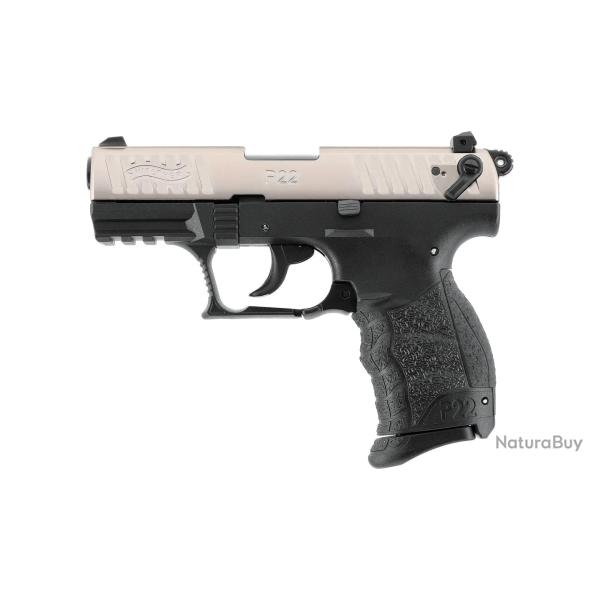 Pistolet � blanc Walther P22Q - Nickel� - Cal. 9 mm PAK