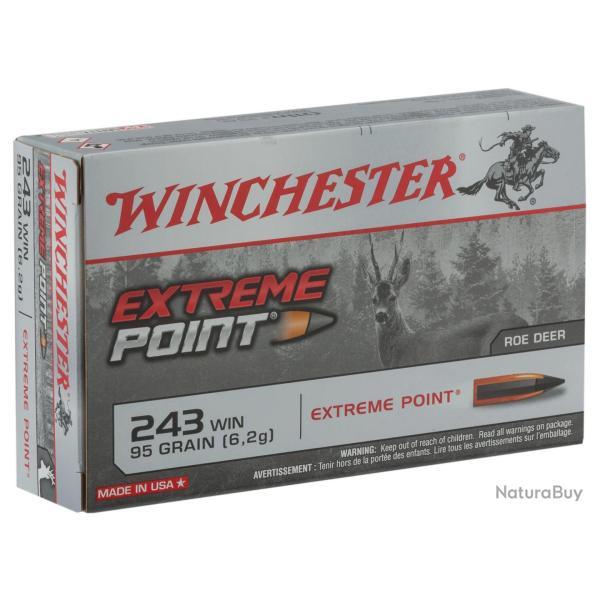 Balles de chasse Winchester Extreme Point 95 gr