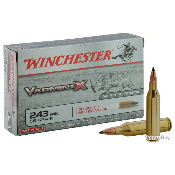 Balles de chasse Winchester Varmint-X 95 gr