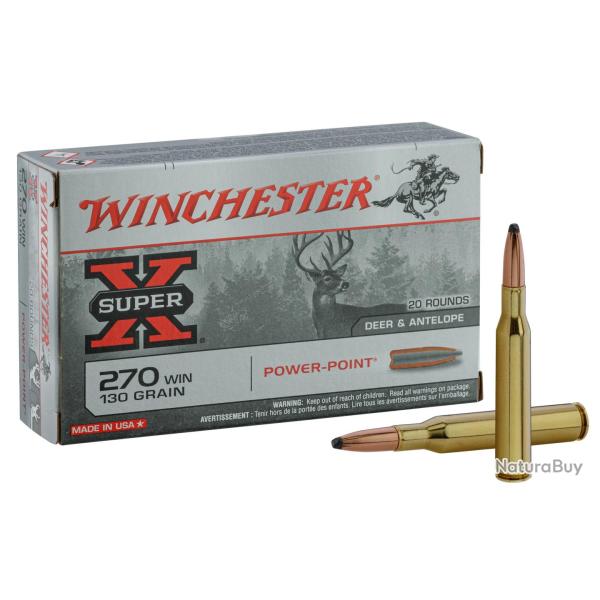 Balles de chasse Winchester Power Point 130 gr