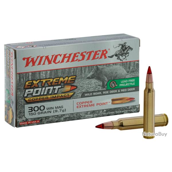 Balles de chasse Winchester Extreme Point Copper 180 gr