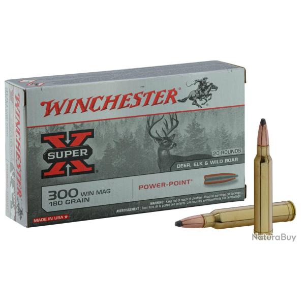 Balles de chasse Winchester Super-X Power Point 180 gr