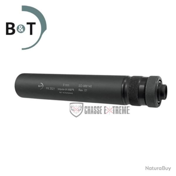 Silencieux B&T Impuls-IIA 1/2x28 Cal 9x19 mm pour S&W M&P9