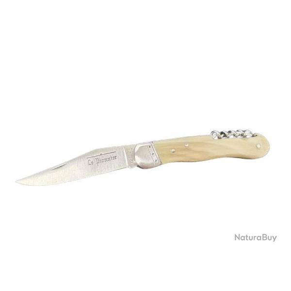 Couteau LE PIONNIER POINTE DE CORNE BLONDE