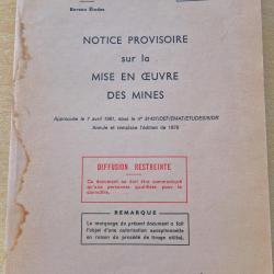 TTA 704 bis Mise en oeuvre des mines