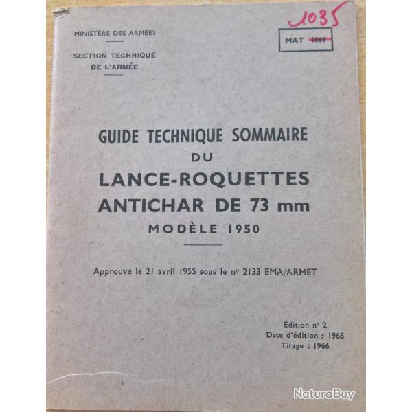 MAT 1035 Lance-roquettes antichar de 73mm