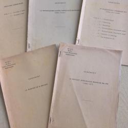5 livrets d'instruction r&eacute;gimentaire du 36&egrave;me D.I et du18&egrave;me R.I