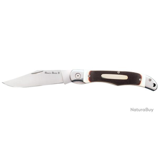 Couteau Cold Steel Ranch Boss 2 - Lame 102mm - Manche os - Etui Cuir