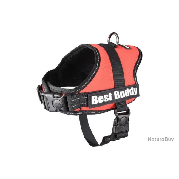 HARNAIS BEST BUDDY PLUTO ROUGE S 50-70CM 25MM