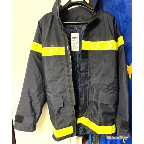 Ensemble sapeurs pompiers occasion - Parka et Chasuble - T.L