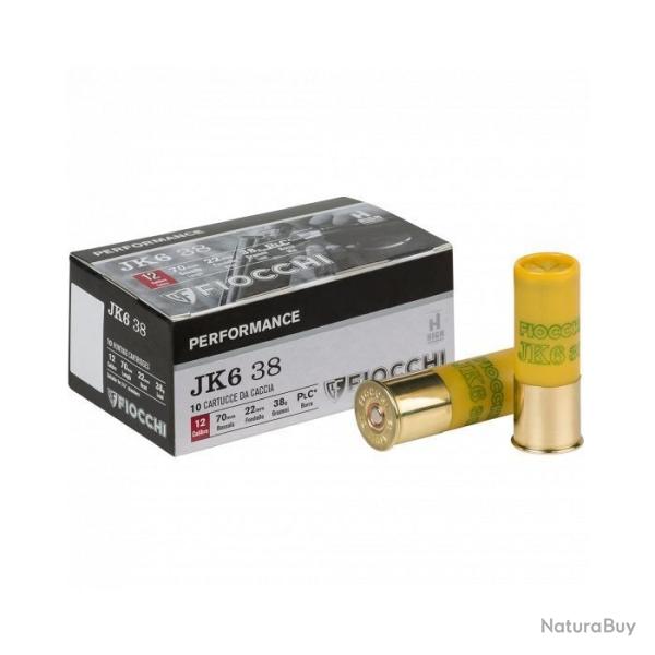 Cartouches Fiocchi JK6 38g BJ - Cal. 12 x2 boites