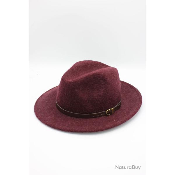 Chapeau Feroda classique chin� bordeaux