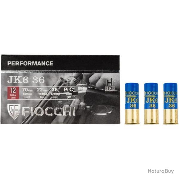 Cartouches Fiocchi JK6 36g BJ - Cal. 12 x2 boites