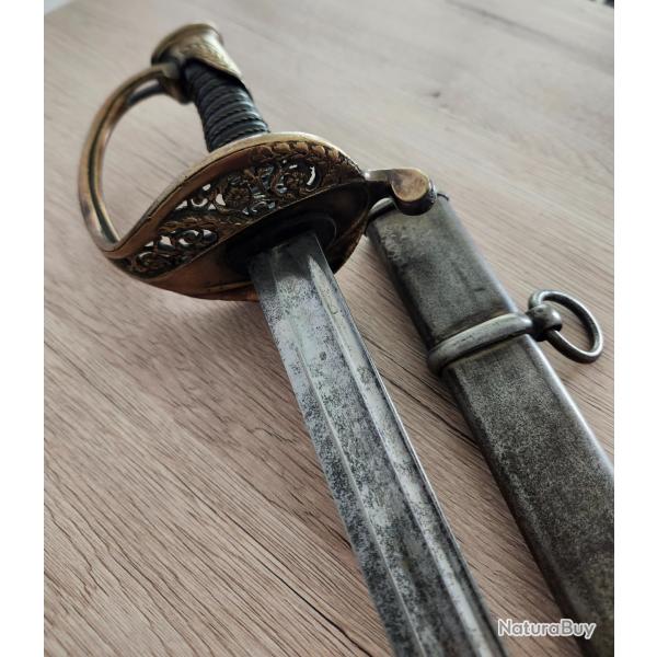 Sabre d'officier d'infanterie franais, modle 1855