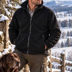 Veste polaire matelass&eacute;e Champion Glen pour homme Noir