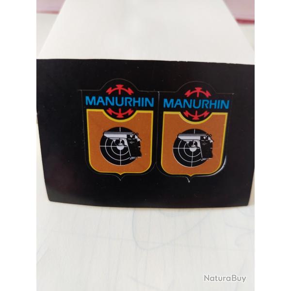 VEND PLANCHE DE 2 MINI AUTOCOLLANT MANURHIN