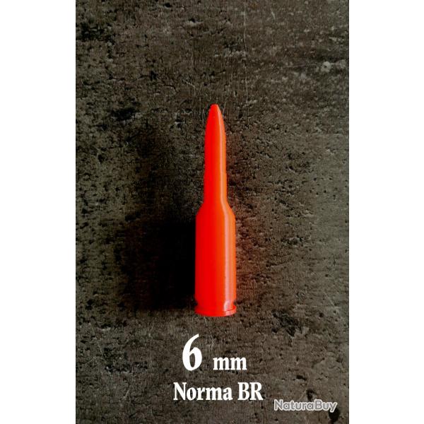 Lot de Douilles de Manipulation, Tir  sec, 6 mm Norma BR