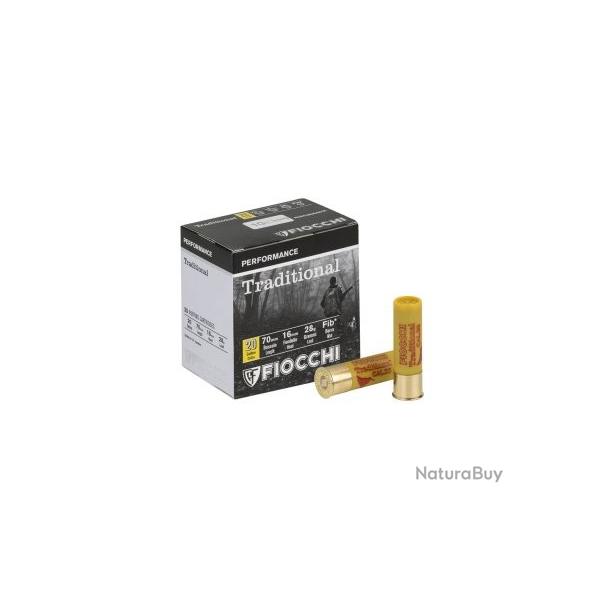 Cartouches Fiocchi Traditional Performance 28g BG - Cal. 12 x5 boites