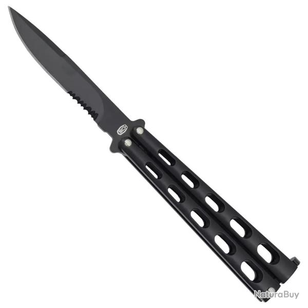 COUTEAU PAPILLON K25 NOIR REVETU TITANE 9.7CM
