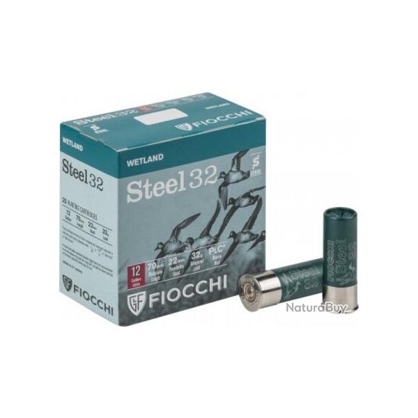 Cartouches Fiocchi Steel Shot 32g BJ - Cal. 12 x10 boites
