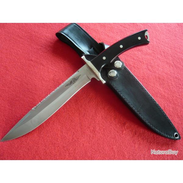 Couteau-dague de chasse marque allemande Haller, acier japonais Aus8 !!