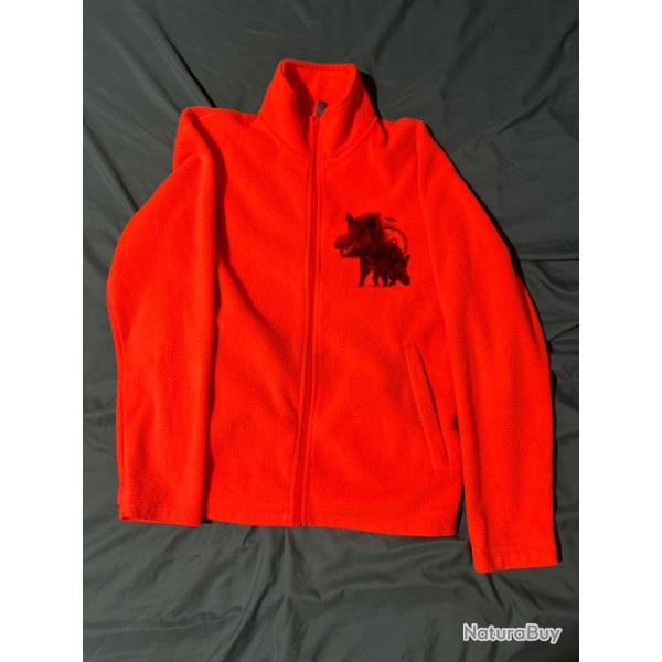 Polaire De Chasse, orange, taille S