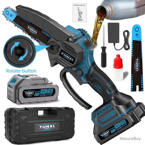 Mini Tronconneuse Electrique Sans Fil PRO 6", Modele: C