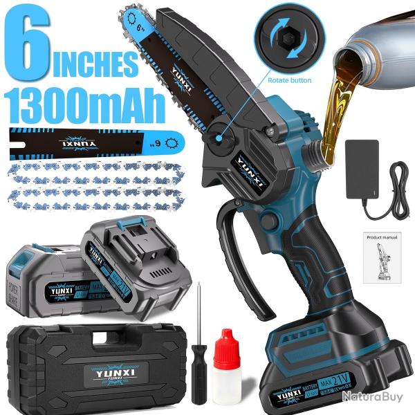 Mini Tronconneuse Electrique Sans Fil PRO 6", Modele: E