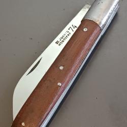 ANCIEN COUTEAU LANGRES, ST JOANIS MONDIERE, THIERS, XX&egrave;me, manche PALISSANDRE.