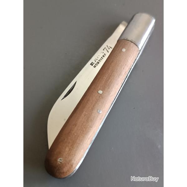 ANCIEN COUTEAU LANGRES, ST JOANIS MONDIERE, THIERS, XX�me, manche PALISSANDRE.
