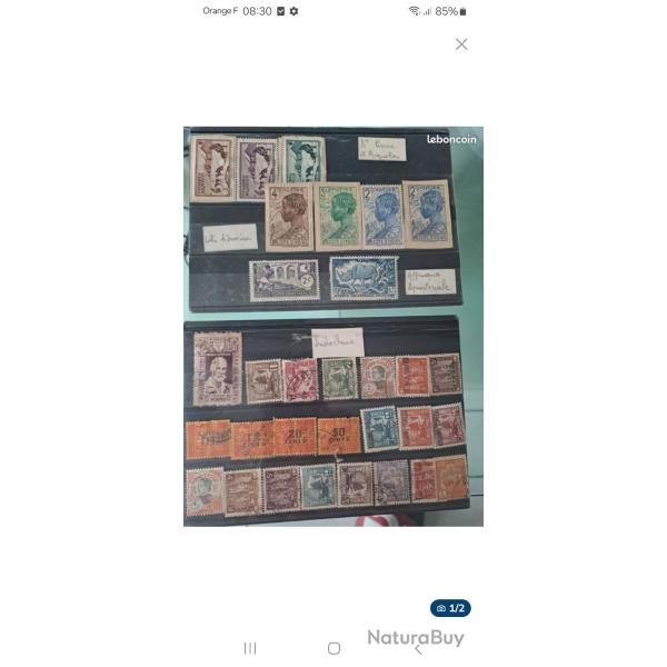 Lot de timbres divers