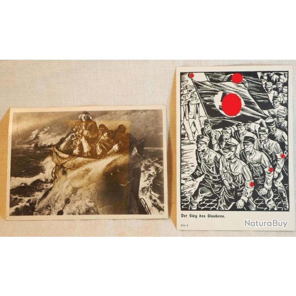 Arm�e - CPA lot de 2 cartes postales anciennes d'�poque Marine et autre - SDC24DOC013