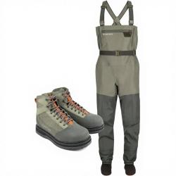 Pack waders SIMMS Tributary Basalt + chaussures feutres 42 (9)