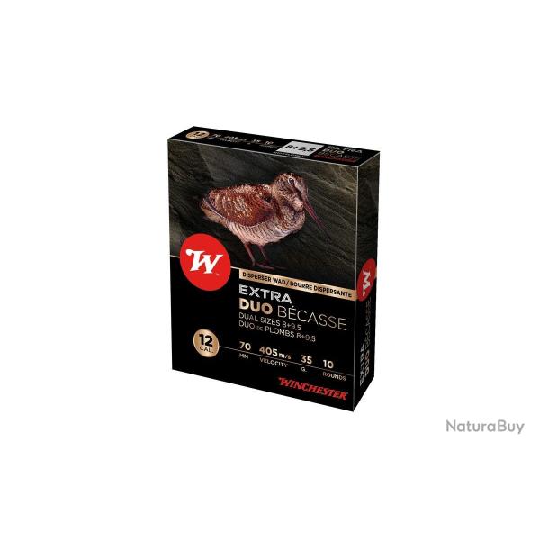 Cartouches Winchester Extra Duo B�casse 35g BD Plombs n�8 + 9.5 - Cal.12 x1 boite