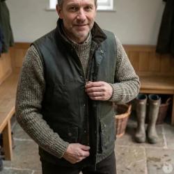 Gilet Walker and Hawkes Winchester Vert Coton Cir&eacute;