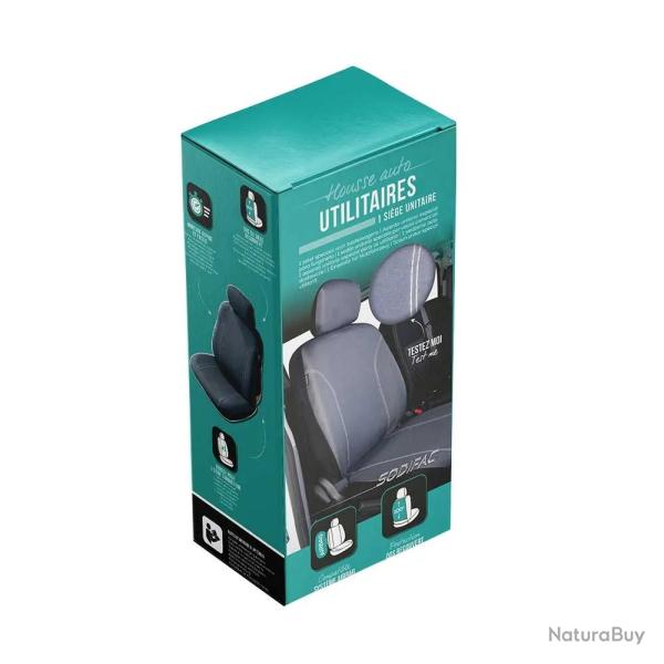 Housse conducteur utilitaire 2 parties avec appui-t�te - si�ge avant