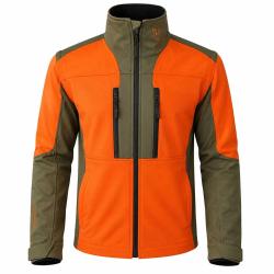 Veste Francital Softshell Chambaran Orange manches amovibles norme NF S 74 567