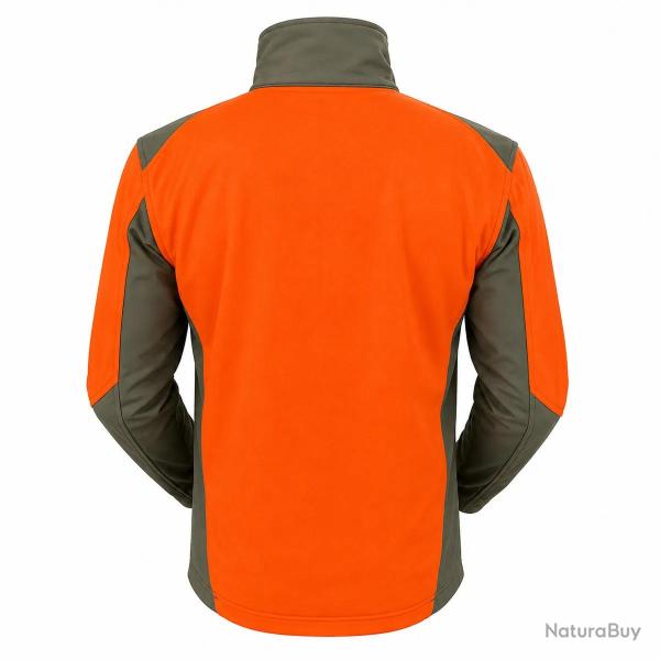 Veste Francital Softshell Chambaran Orange manches amovibles norme NF S 74 567