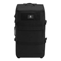 Sac transport roulettes 120L polyester 600D poign&eacute;e t&eacute;lescopique