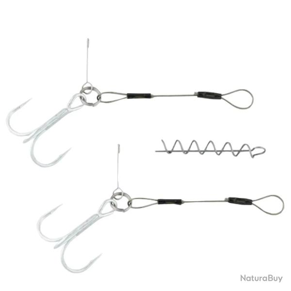 Montage hame�on triple robuste pr�t � l'emploi p�che vifs