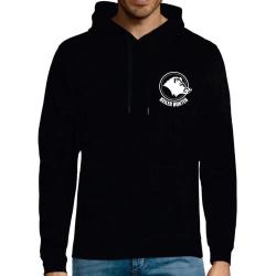 Sweat Keiler Hunter noir capuche coton logo 2