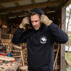 Sweat Keiler Hunter noir capuche coton logo 2
