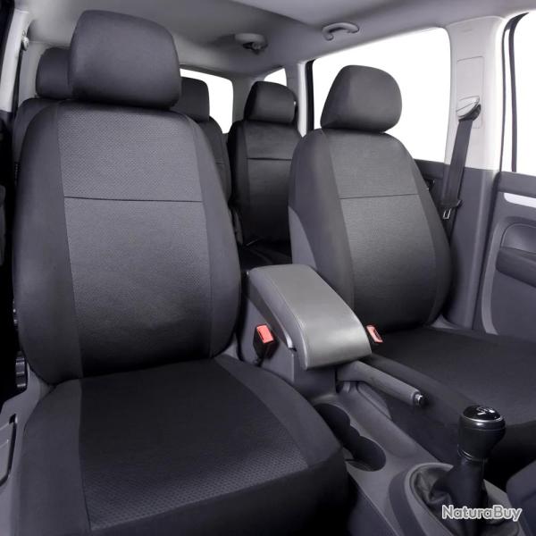 Housses monospace Catania noir 5 places avec appui-t�tes