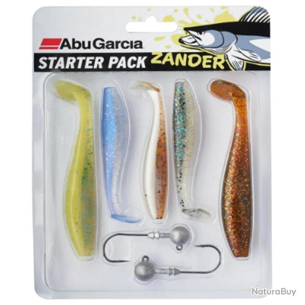 Pack leurres souples + t�tes plomb�es carnassiers multicolores