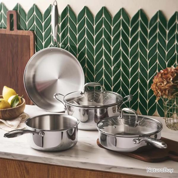 Casserole � 22cm Lumia Tri-Ply 2,5mm Acier 18/10