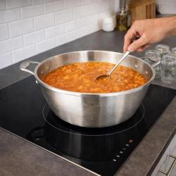 Bassine Acier Inoxydable &Oslash;38cm Confitures Tous Feux Parois &Eacute;vas&eacute;es