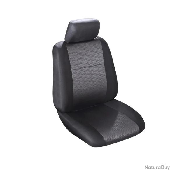 Housse si�ge avant Catania noir 2 parties avec appui-t�te