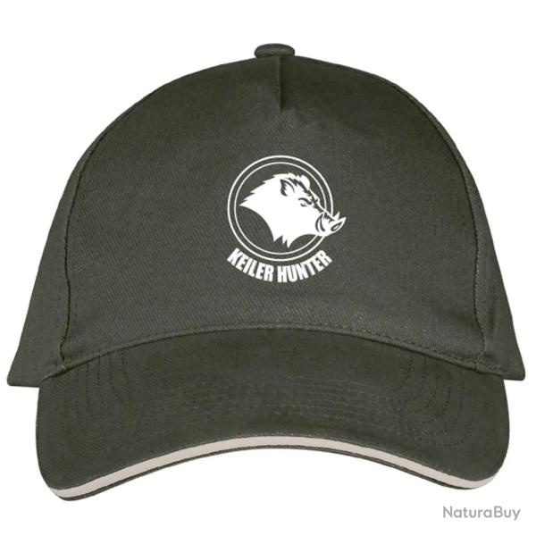 Casquette Keiler Hunter Coton Army/Beige R�glable logo 2