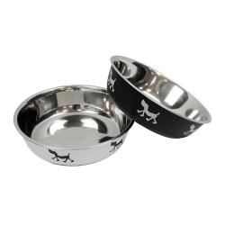 Gamelle acier inoxydable antid&eacute;rapante couleur 21cm