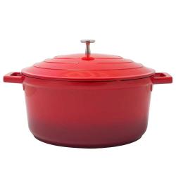 Cocotte ronde fonte alu 24cm 4,65L tous syst&egrave;me de cuisson